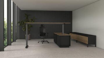 Kubus Zit-sta directiebureau - Gratis montage en levering, Huis en Inrichting, Ophalen of Verzenden, In hoogte verstelbaar, Nieuw