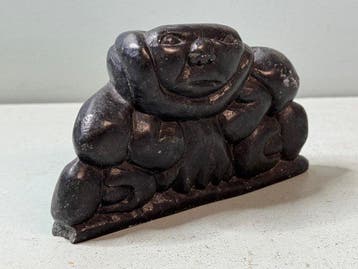 Authentiek Vintage Inuit Soapstone Carving uit Canada