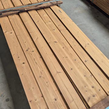 Partij Thermo vuren channelsiding 5100x140-130x19mm, Doe-het-zelf en Verbouw, Ophalen of Verzenden, Nieuw