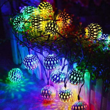 Solar lichtsnoer 'Marrakech' - Multicolor, Zonne-energie, Kunststof, Verzenden, Overige typen