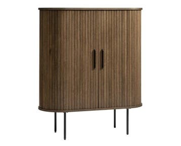 Opbergkast Nola eiken 100x40x118 cm - Bruin, Ophalen of Verzenden, Nieuw