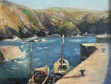 Belgian School (XX) - Paysage portuaire