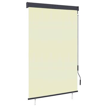 vidaXL Rolgordijn voor buiten 120x250 cm crème, Huis en Inrichting, Verzenden, Nieuw, Crème
