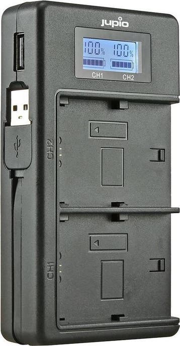 Jupio USB Dedicated Duo Charger LCD for Nikon EN-EL15(A), Verzenden, Nieuw