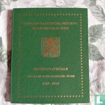 Vaticaan jaarset 2018 600 jaar koepel van Santa Maria de..., Verzenden, Vaticaanstad, 1 cent, Setje