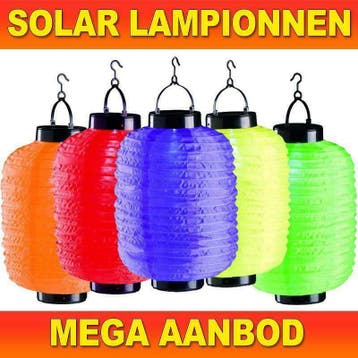 Solar lampionnen - Lampion verlichting - Tuinverlichting, Ophalen of Verzenden, Nieuw, Led