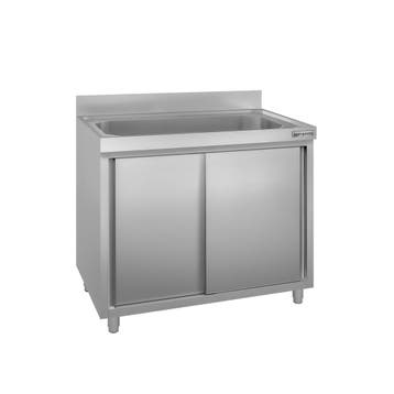 GGM Gastro | Afwaskast ECO - 1000 x 700 mm - met 1 spoelbak, Huis en Inrichting, Verzenden, Nieuw