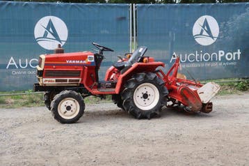 Veiling: Minitractor Yanmar F14D Diesel 14pk met grondfrees, Gebruikt, Tot 2500, Tot 80 Pk, Ophalen