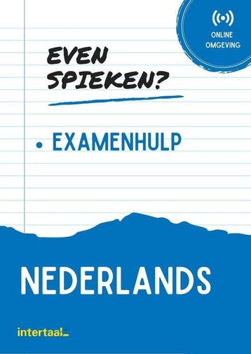 Even Spieken - Examenhulp Nederlands - Intertaal, Boeken, Verzenden, Gelezen, Intertaal