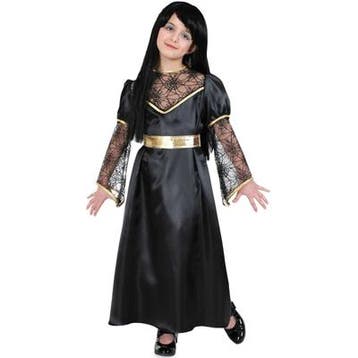 Heksen kostuum zwart/goud voor kids - Heksen kleding, Ophalen of Verzenden, Nieuw