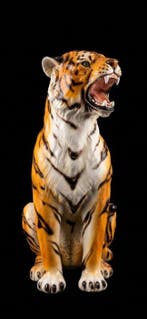 Beeld, Tigre Ruggente - 80 cm - Keramiek, Nieuw
