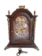 Tafelklok - Warmink Wuba - Vintage Hout, Glas, Messing -, Antiek en Kunst, Antiek | Klokken