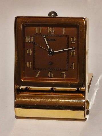 Reisklok - Art Deco Metaal, Koper - 1930-1940, 1940-1950, Antiek en Kunst