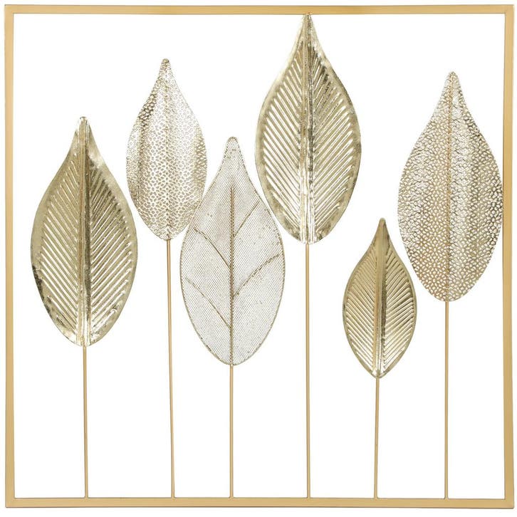 Metalen Frame Met Bladontwerp, Wanddecoratie, Moderne Stijl,, Huis en Inrichting, Woonaccessoires | Vazen, Nieuw, Verzenden