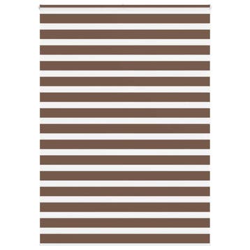 vidaXL Zebra rolgordijn 165x200 cm stofbreedte 160,9cm, Verzenden, Nieuw, Bruin