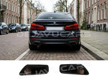Sport Uitlaat sierstuk zwart voor BMW 5 Serie G30 / G31, Ophalen of Verzenden