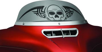 Kuryakyn Smooth Windshield Trim 14-Up Touring Chrome, Ophalen of Verzenden, Nieuw