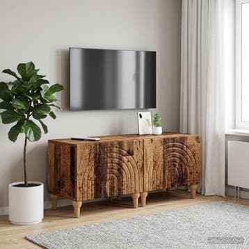 vidaXL Tv-meubel ALKMAAR Oud hout Bewerkt hout, Minder dan 50 cm, Verzenden, Nieuw, Minder dan 100 cm