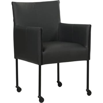 Set van 8 Leren eetkamerstoelen More - Toledo Pacific, Huis en Inrichting, Stoelen, Ophalen of Verzenden, Nieuw, Leer