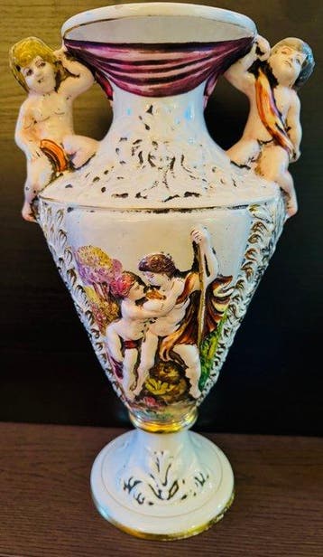 Capodimonte - Vaas - Keramiek, Creamware - Antieke