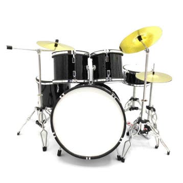 Miniatuur decoratief zwart drumstel, Ophalen of Verzenden, Nieuw, Overige typen