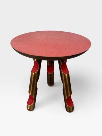 Roberto Giacomucci - Bijzettafel - Prototype - Messing,