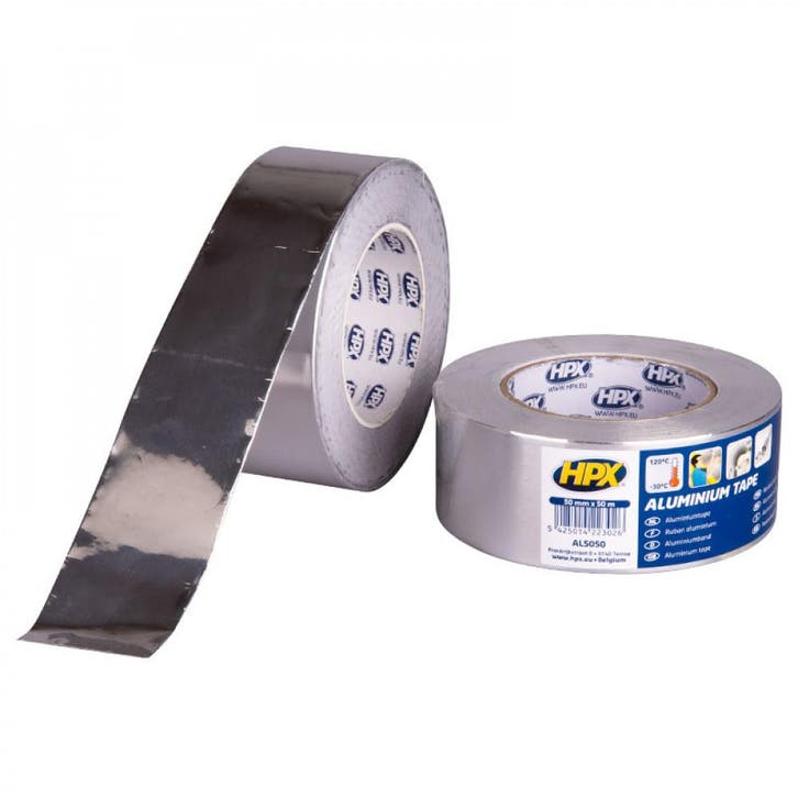 HPX Aluminium tape 50mmx50mtr, Caravans en Kamperen, Kampeeraccessoires, Nieuw