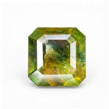 Zonder minimumprijs - 1 pcs Groen, Geel Saffier - 1.37 ct -, Sieraden, Tassen en Uiterlijk, Nieuw