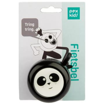 Pexkids Kinderfietsbel met pandaontwerp - zwart/wit - duu..., Fietsen en Brommers, Ophalen of Verzenden, Nieuw