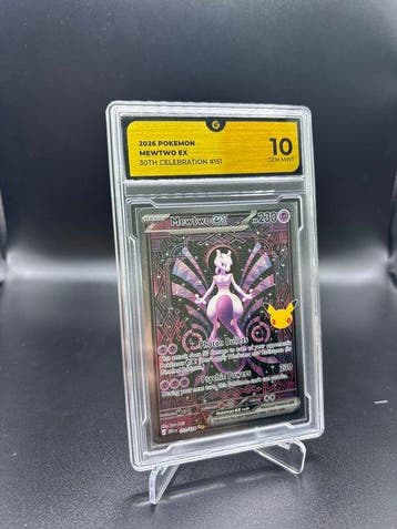 Pokémon - 1 Graded card - Mewtwo 151 30TH Anniversary Full, Nieuw