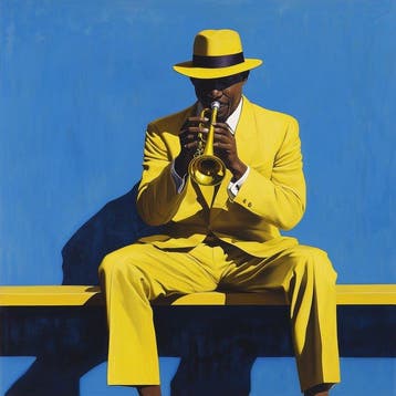 Le Yack - Jazz harmonie en jaune et bleu