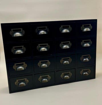 Armoire dapothicaire - Kast - 16 opbergvakken - Hout,