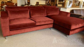 Loungebank Indijk - loungebanken - Rood, Huis en Inrichting, Banken | Bankstellen, Nieuw, Stof