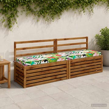 vidaXL Bankkussen SOEST 100% Polyester Meerkleurig 200 x 40, Verzenden, Nieuw, Meerkleurig