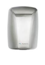 Handdroger - 1600W - geborsteld RVS, Verzenden