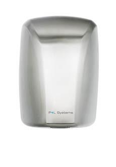 Handdroger - 1600W - geborsteld RVS, Verzenden