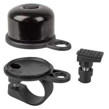 Airbell fietsbel met Airtag houder ø31.8mm - Zwart, Fietsen en Brommers, Verzenden, Nieuw