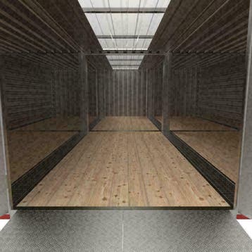 Magazijn 3 x 4,4 demontabel, Zakelijke goederen, Machines en Bouw | Keten en Containers