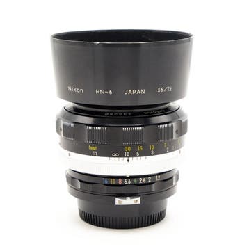 Nikon 55mm F1.2 Nikkor-S Auto F-Mount (Occasion), Audio, Tv en Foto, Fotografie | Lenzen en Objectieven, Handmatige focus, Gebruikt