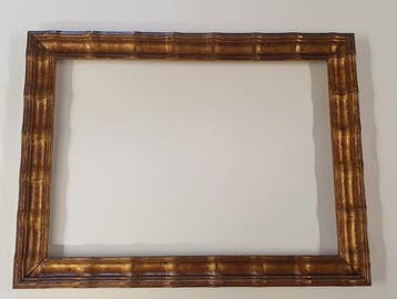 Lijst - Hout - Gepoetst verguld lijstprofiel