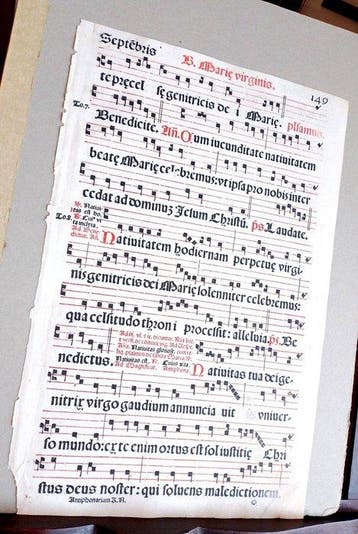 Catholic Church - Antiphonarium Romanum sheet Italian Venice