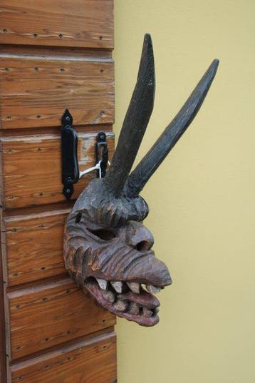 Mask - EIS: Krampus masker - Duitsland - 20e eeuw - Stamt