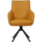 Leren draaibare eetkamerstoel Fancy Duo, Huis en Inrichting, Stoelen, Ophalen of Verzenden, Nieuw, Leer, Industrieel, Modern, Scandinavisch