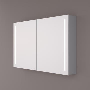 HIPP Design spiegelkast - Verticale LED Banen 60 x 70 x 14, Huis en Inrichting, Badkamer | Badkamermeubels, Ophalen of Verzenden
