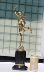 sculptuur, MERCURY - 41 cm - Brons, Marmer