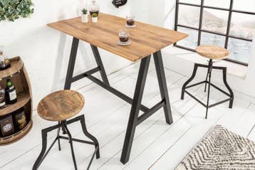 Massieve bartafel CASTLE 120cm natuurlijk wild eiken, Ophalen of Verzenden, Nieuw
