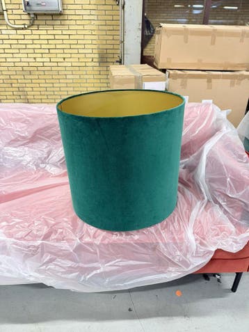 Polspotten Lampenkap Groen 55cm - Lampenkappen - Ongebruikt, Ophalen of Verzenden, Zo goed als nieuw, Groen