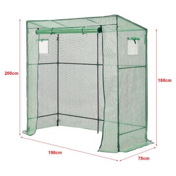 [en.casa] Tuinkas Vlaardingen kweekkas 198x78x180-200 cm gro, Verzenden, Nieuw