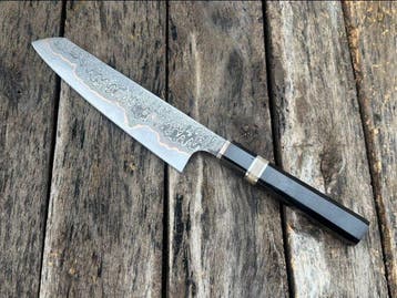 Keukenmes - Handgemaakte verzamelobjecten Japanse chefmes,, Antiek en Kunst