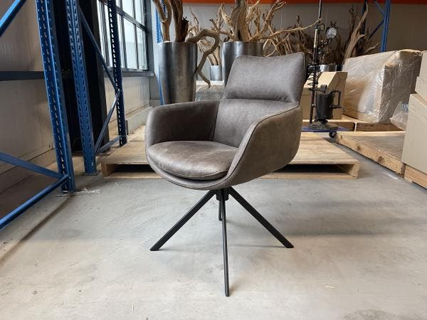 Veiling - Eetkamerstoel Nola (set van 4)-draaibaar-microlede, Huis en Inrichting, Stoelen, Nieuw